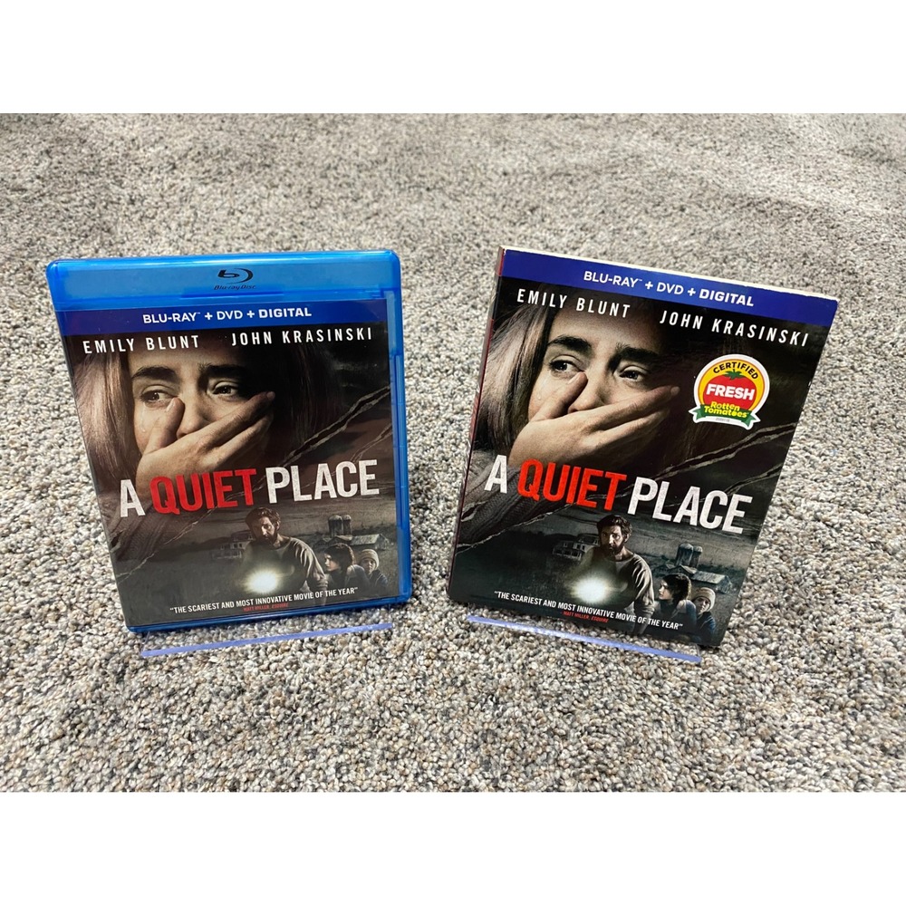 Paramount A Quiet Place Blu-ray DVD Combo Pack Standard Blue Excellent Horror
